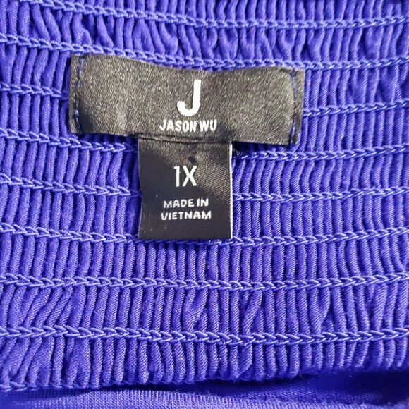 Jason Wu Cobalt Blue Tank Maxi Dress womens plus 1x Sleeveless Summer Casual - Picture 7 of 9